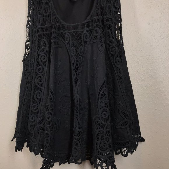 Free People Black Victoria Lace mini dress - Picture 8 of 12